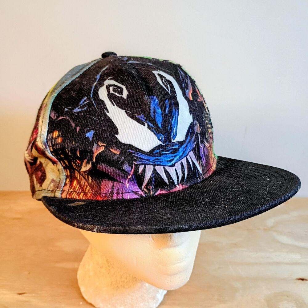 Marvel Comics Venom Carnage Symbiote Snapback Hat Cap All Over Print OSFM